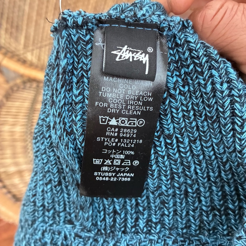 Stussy Bucket Multi Marl Knit Bucket Hat Blue Sz S/M NWT - Picture 5 of 6